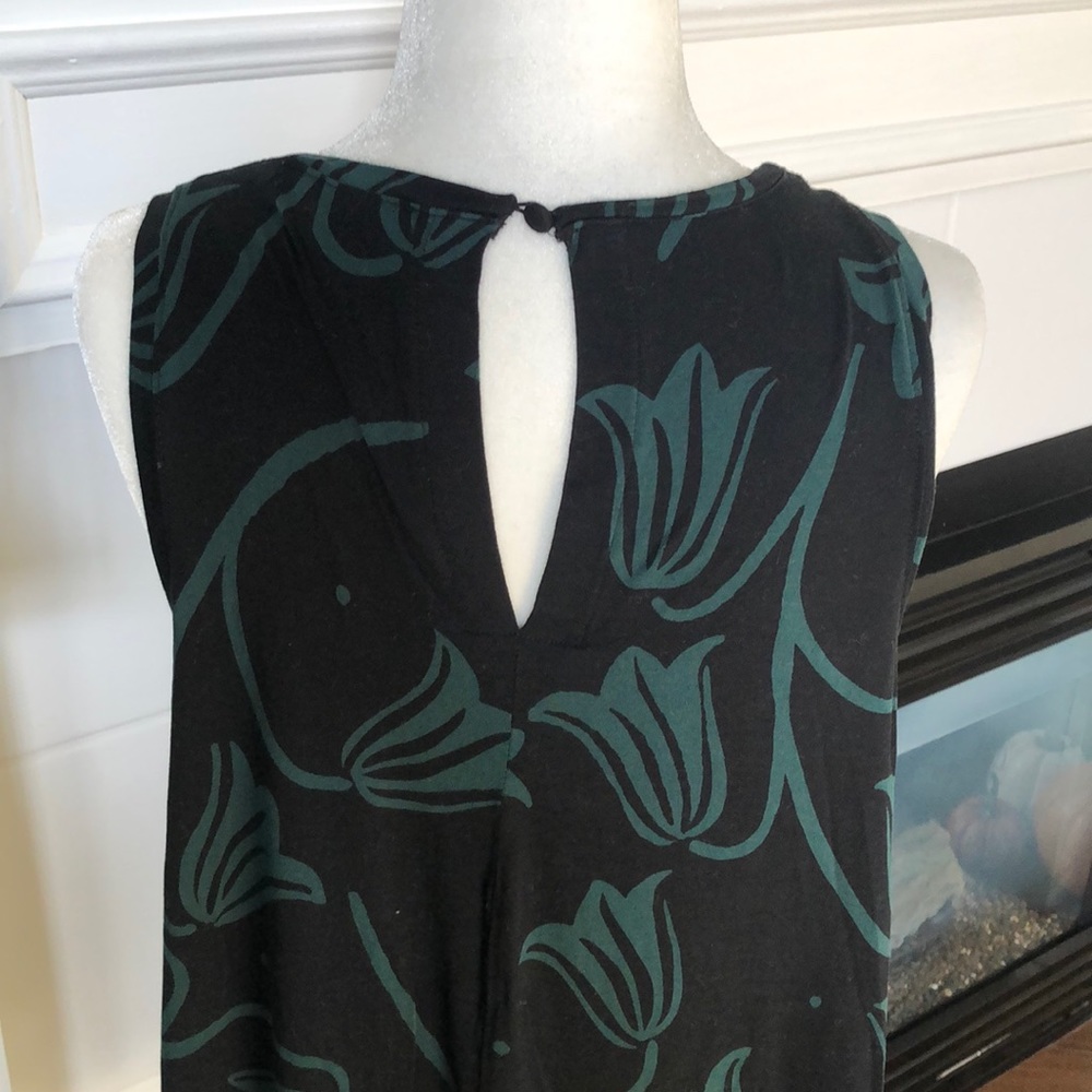 🌺Loft green & black knit dress🌺 - Picture 5 of 6